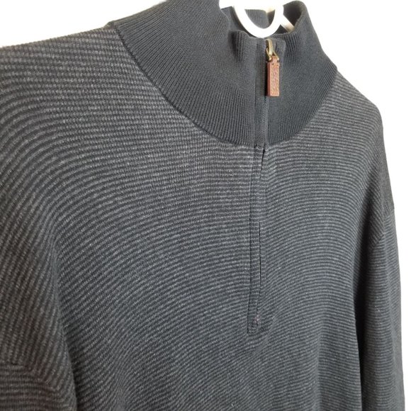Polo Ralph Lauren Mens M Black Long Sleeves 1/4 Zi - Picture 5 of 8